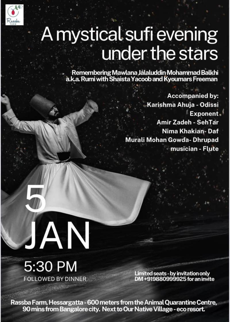 A mystical sufi evening under the stars